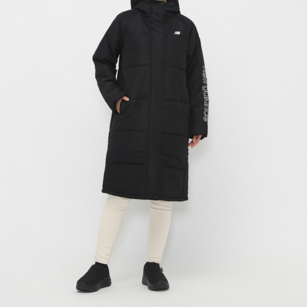 ニューバランス レディース ベンチコート フーデッドパデッドロング