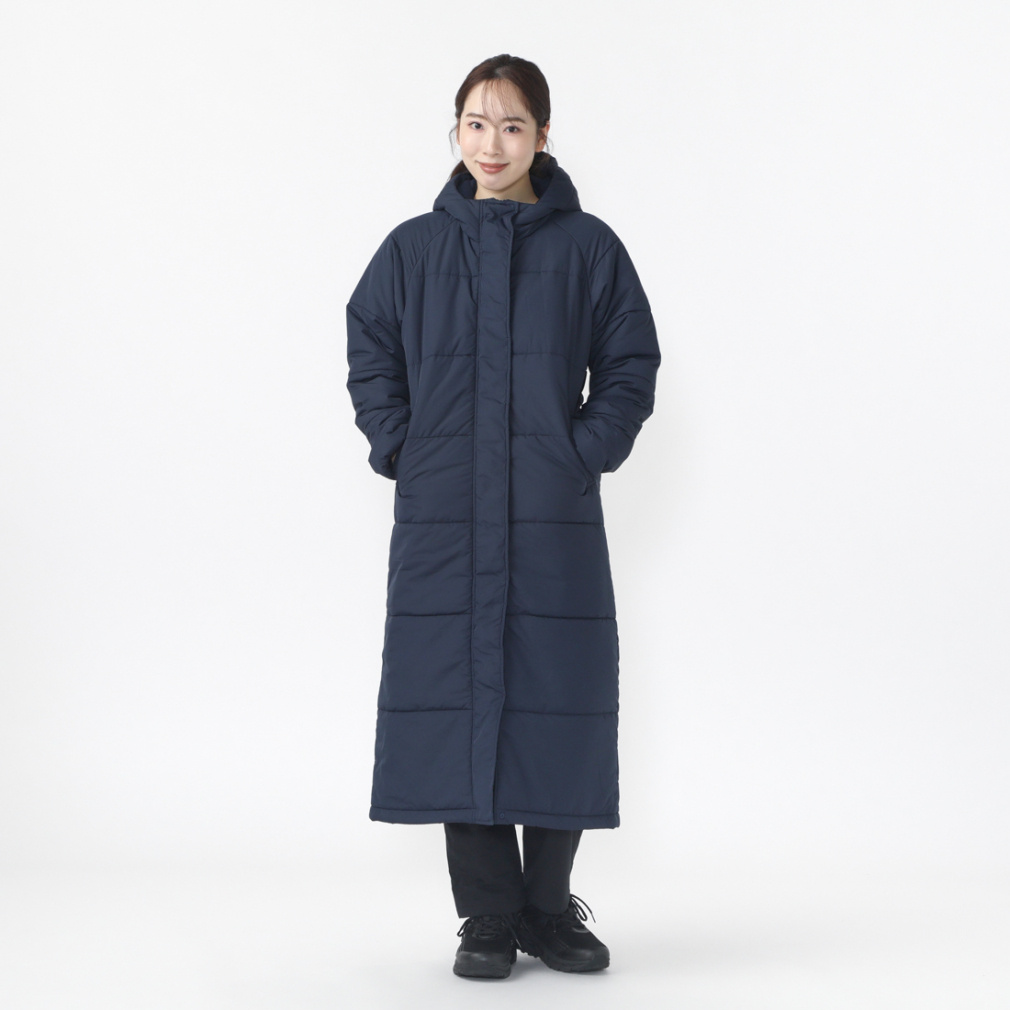 ティゴラ iHEAT アイヒート 吸湿発熱 レディース 中綿ベンチコート TR