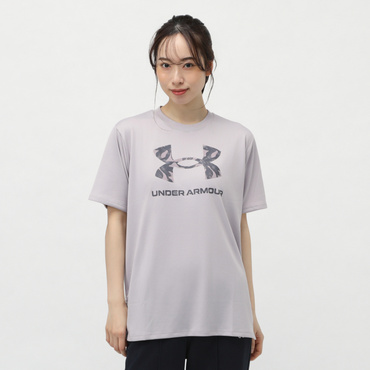 UAテック オーバーサイズ ショートスリーブ Tシャツ(グレッシュピンク-S　レディス)