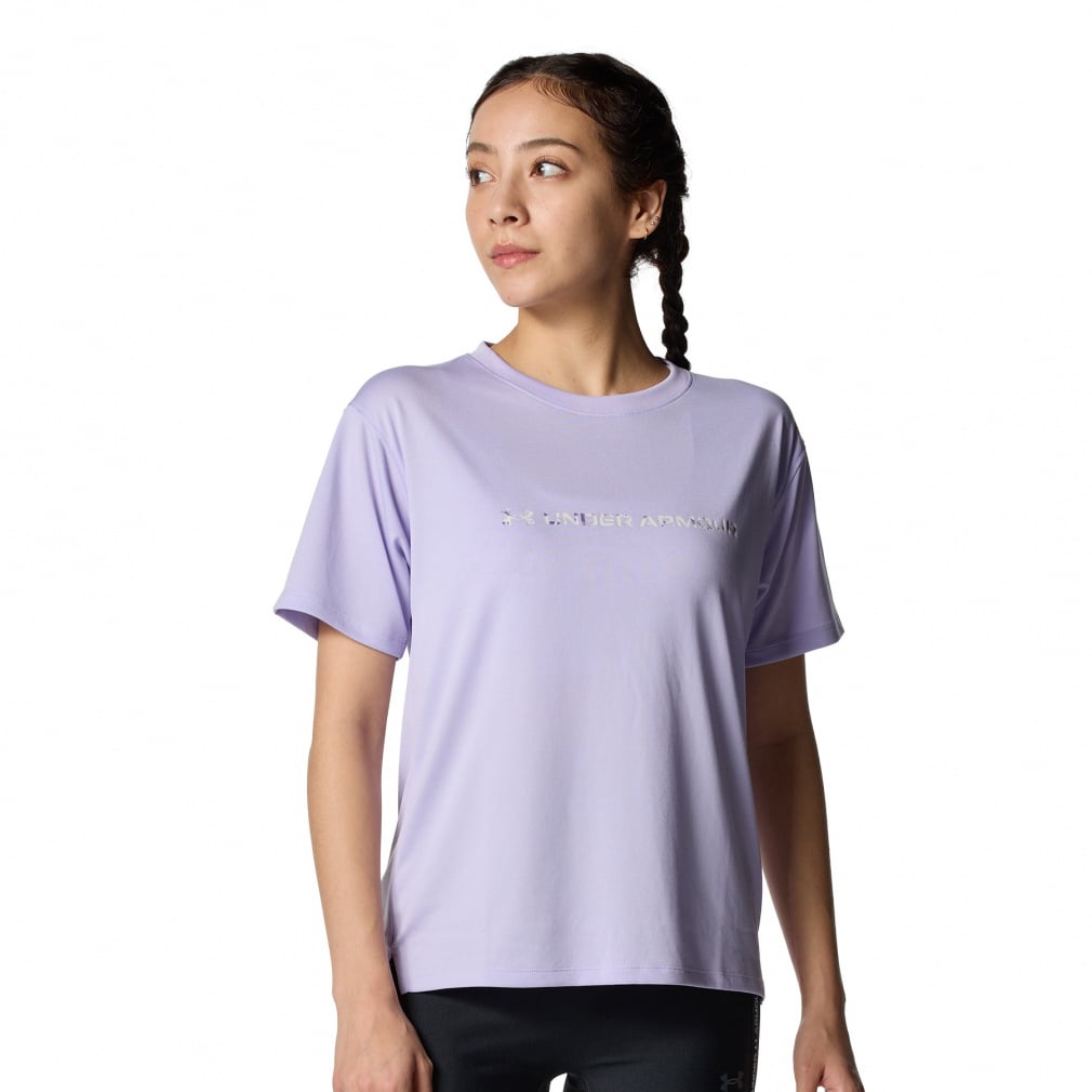 ☆アンダーアーマー プリント ロゴ Tシャツ/レディース/Ｍ UNDER ARMOUR（アンダーアーマー） レディース 半袖 機能 Tシャツ UA