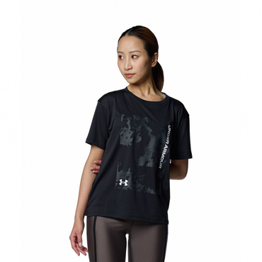 UAテック ボックス プリント ショートスリーブTシャツ