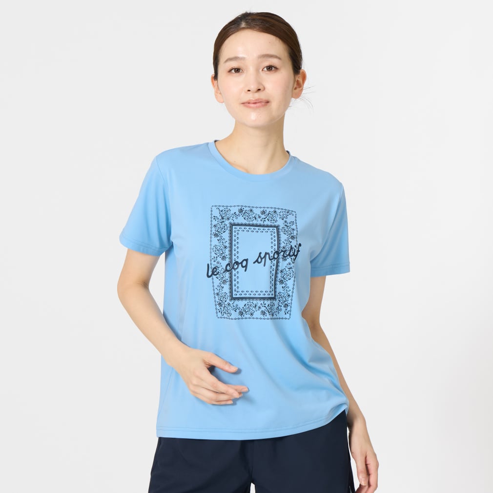 ルコック レディース 半袖 機能 Tシャツ サンスクリーンスムースニット
