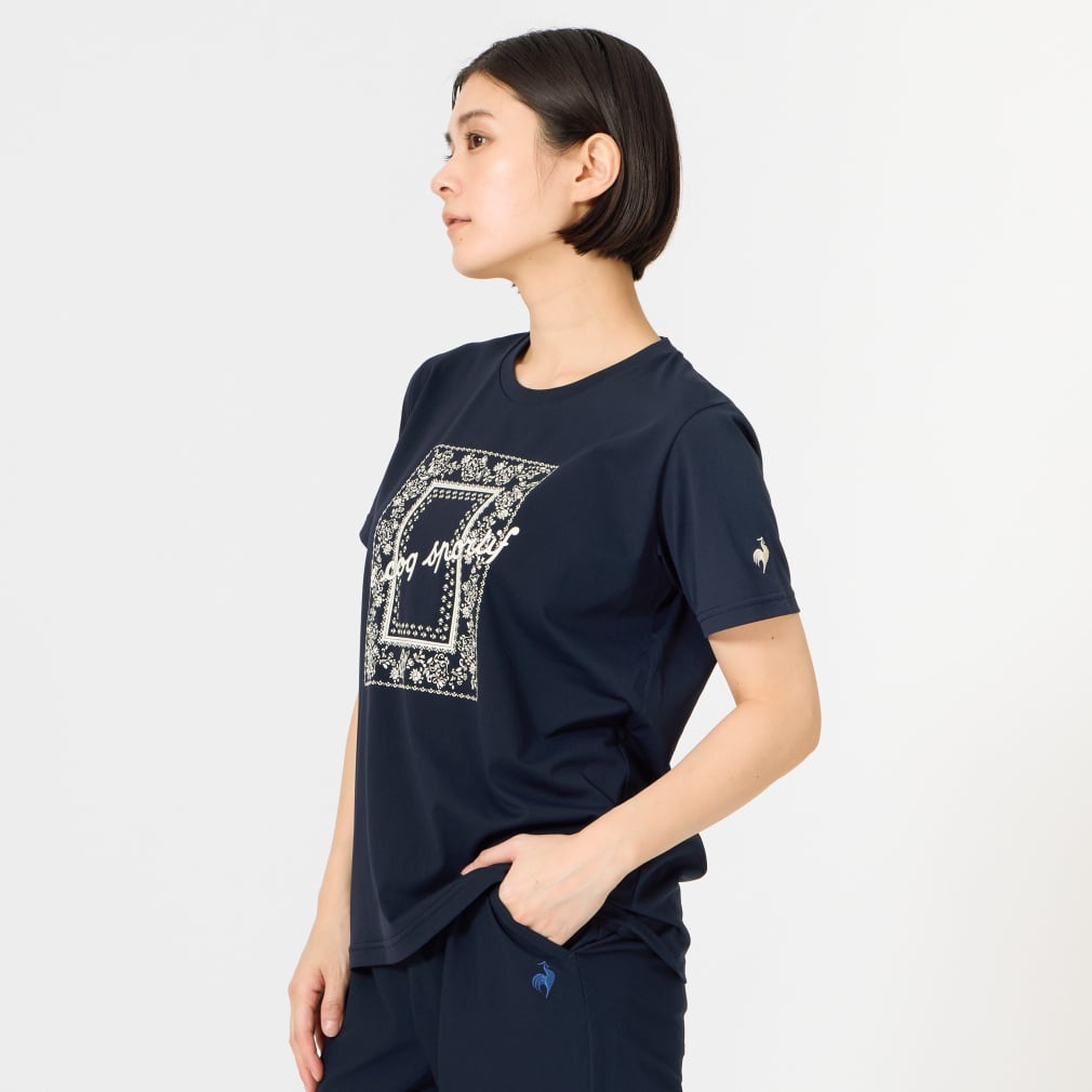 ルコック レディース 半袖 機能 Tシャツ サンスクリーンスムースニット