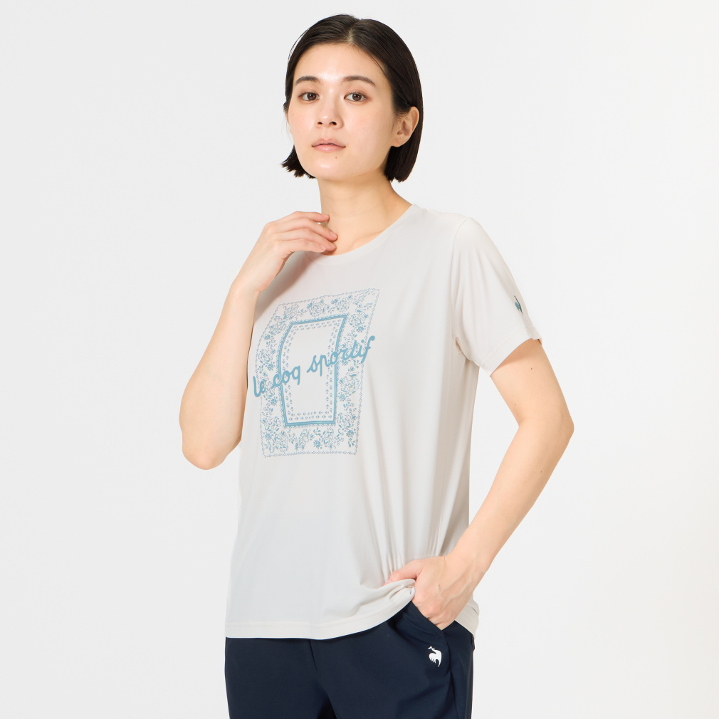 ルコック レディース 半袖 機能 Tシャツ サンスクリーンスムースニット