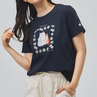 ルコック レディース 半袖 機能 Tシャツ ポールアンドジョーコラボ