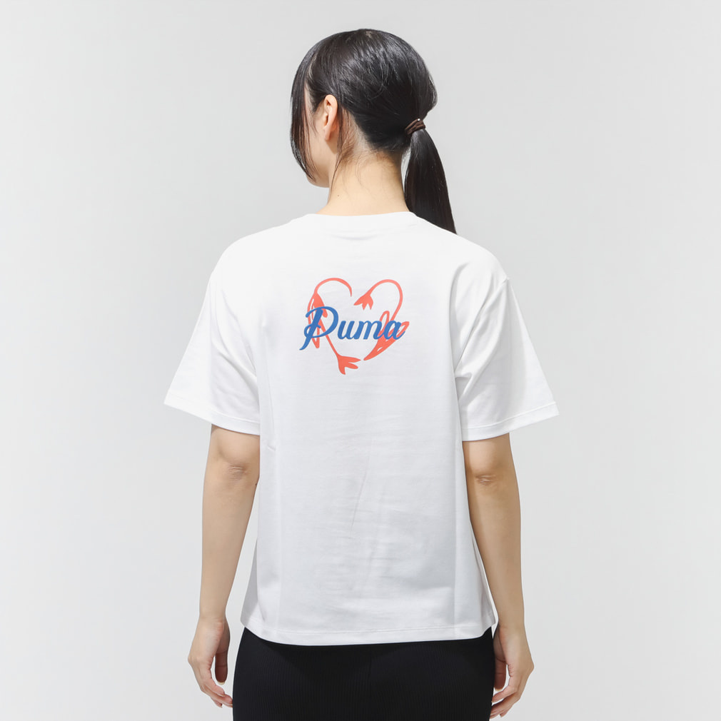 プーマ レディース 半袖 機能 Tシャツ ESS ELEVATED MX SS BK PT T