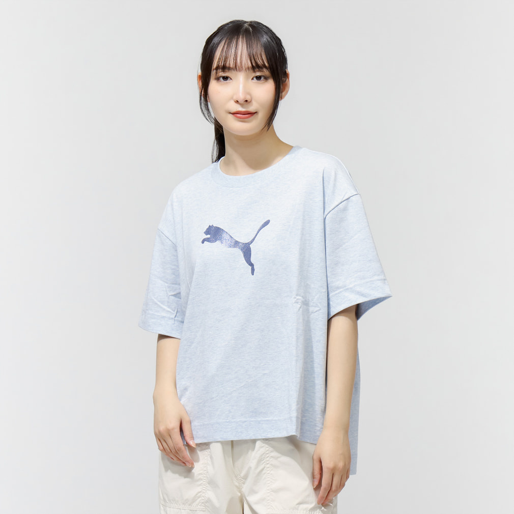 プーマ レディース 半袖 機能 Tシャツ ESS S MX オーバーザイズ SS