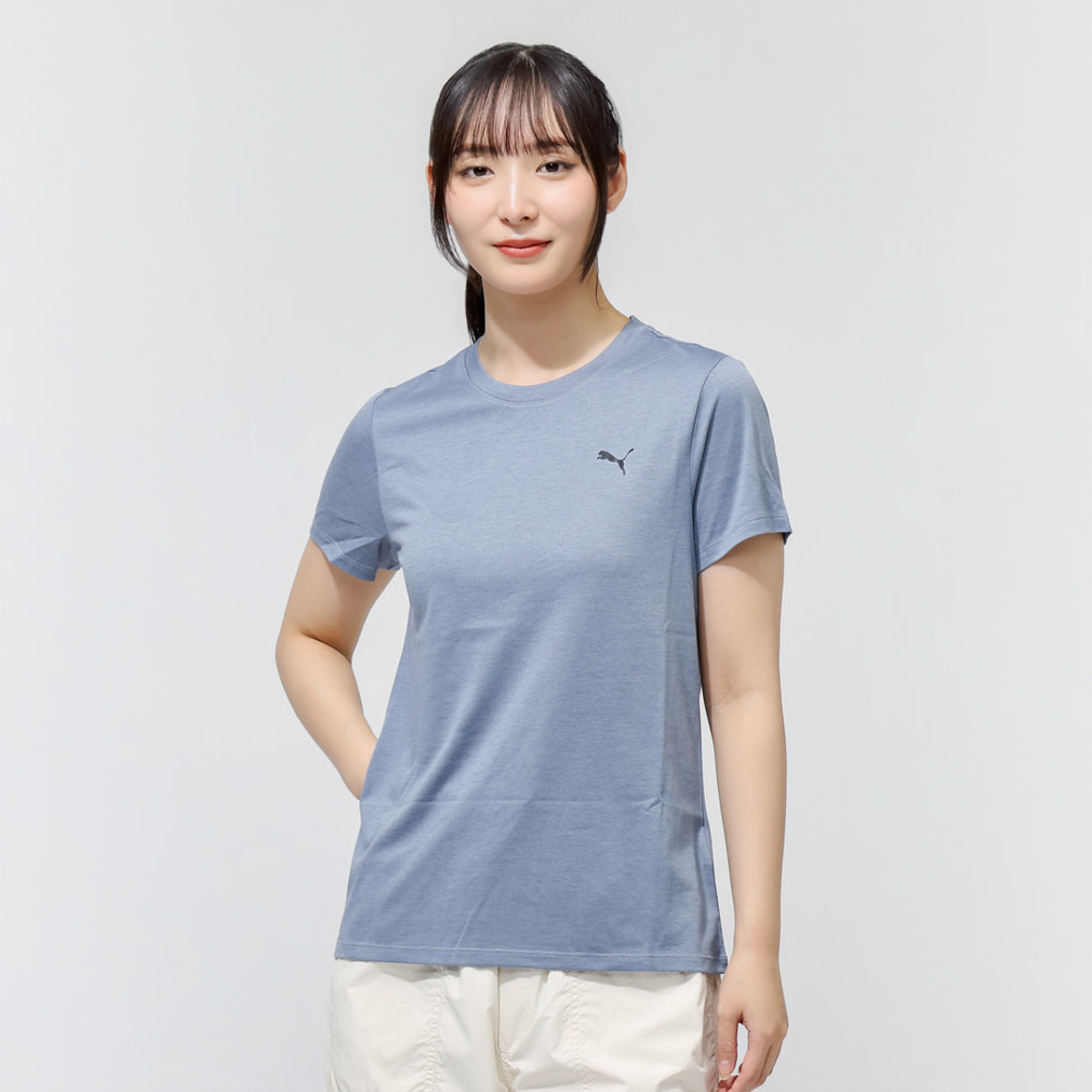 プーマ レディース 半袖 機能 Tシャツ W TAD ESS HEATHER Tシャツ