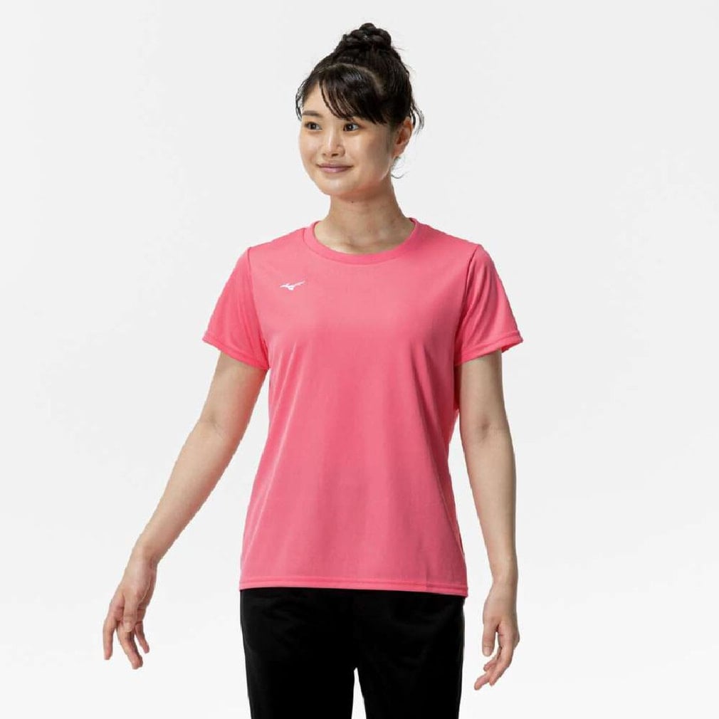 ミズノ レディース 半袖 機能 Tシャツ ナビドライTシャツ 半袖・丸首