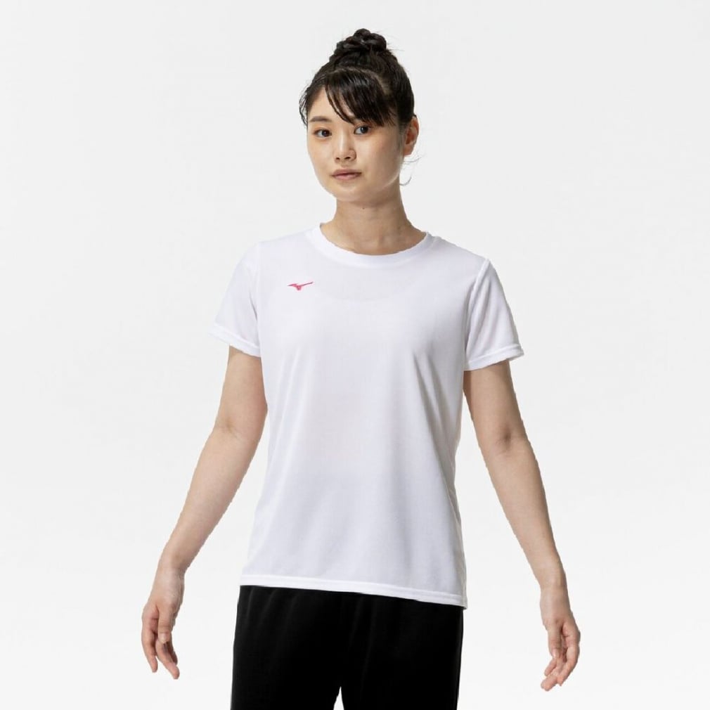 ミズノ レディース 半袖 機能 Tシャツ ナビドライTシャツ 半袖・丸首