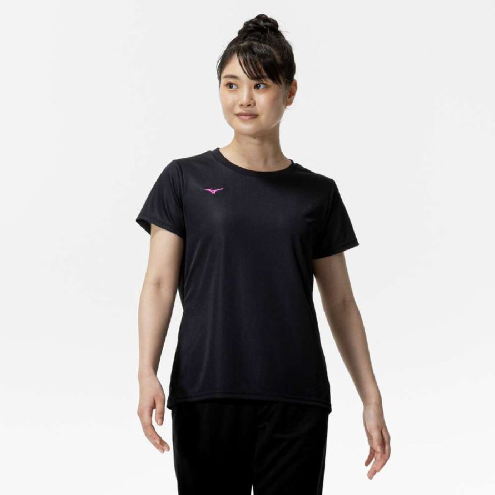 ミズノ レディース 半袖 機能 Tシャツ ナビドライTシャツ 半袖・丸首
