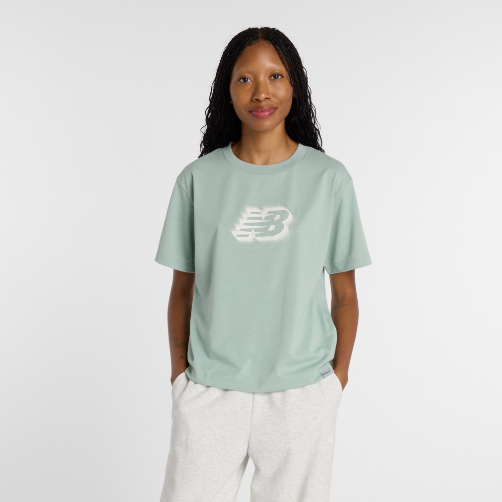ニューバランス レディース 半袖 機能 Tシャツ NBロゴTシャツ WT61S5YR