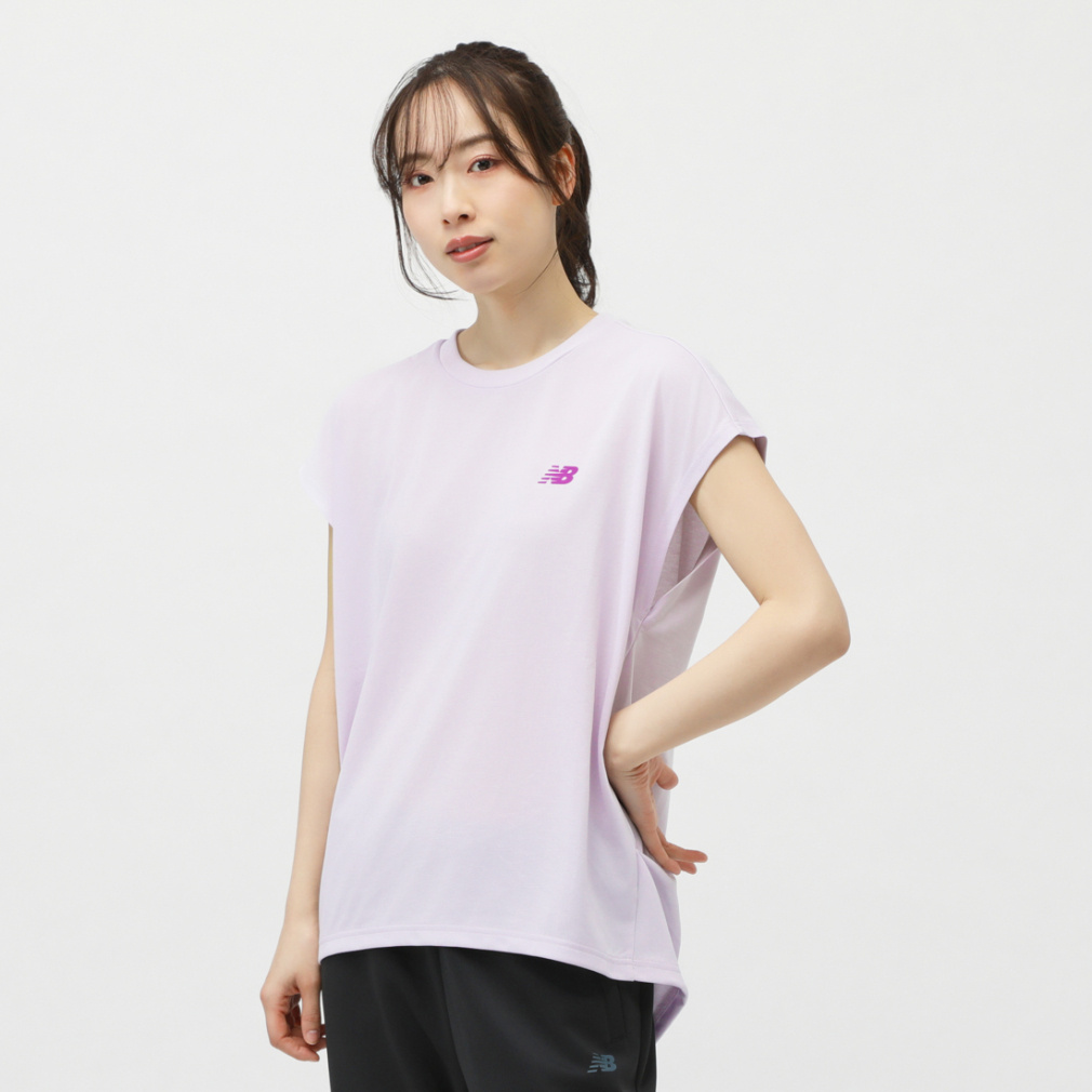 THE CITY フレンチスリーブTシャツ(ライラック-S　レディス)