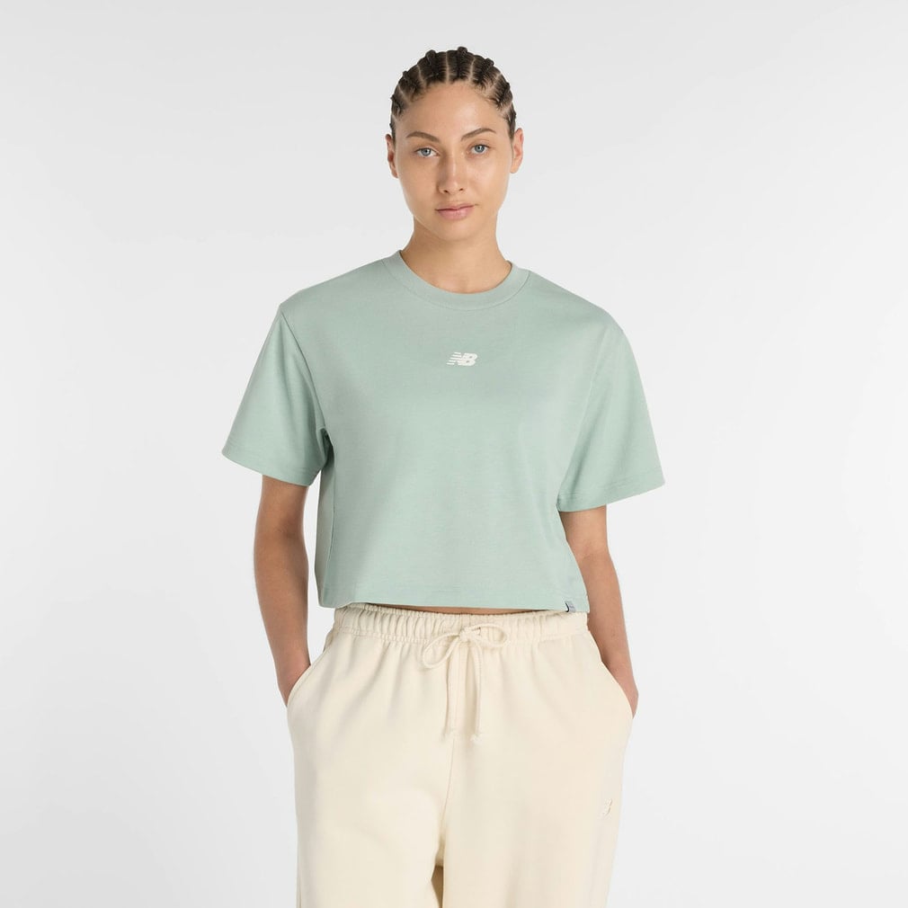 neat Tシャツ グリーンB 新品・未使用 ニューバランス レディース 半袖 機能 Tシャツ グラフィックTシャツ