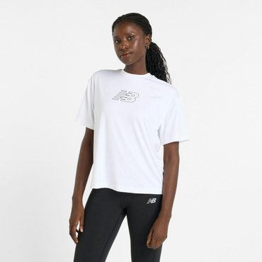 リラックスグラフィックTシャツ(ホワイト-S　レディス)