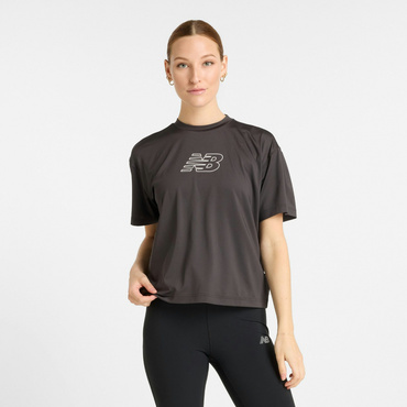 リラックスグラフィックTシャツ(チャコールグレー-S　レディス)