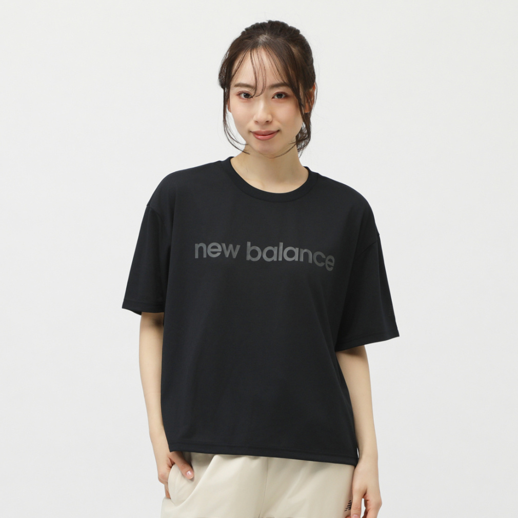 アルペン限定 THE CITY ショートスリーブショートレングスTシャツ ファンクション(ブラック-S　レディス)