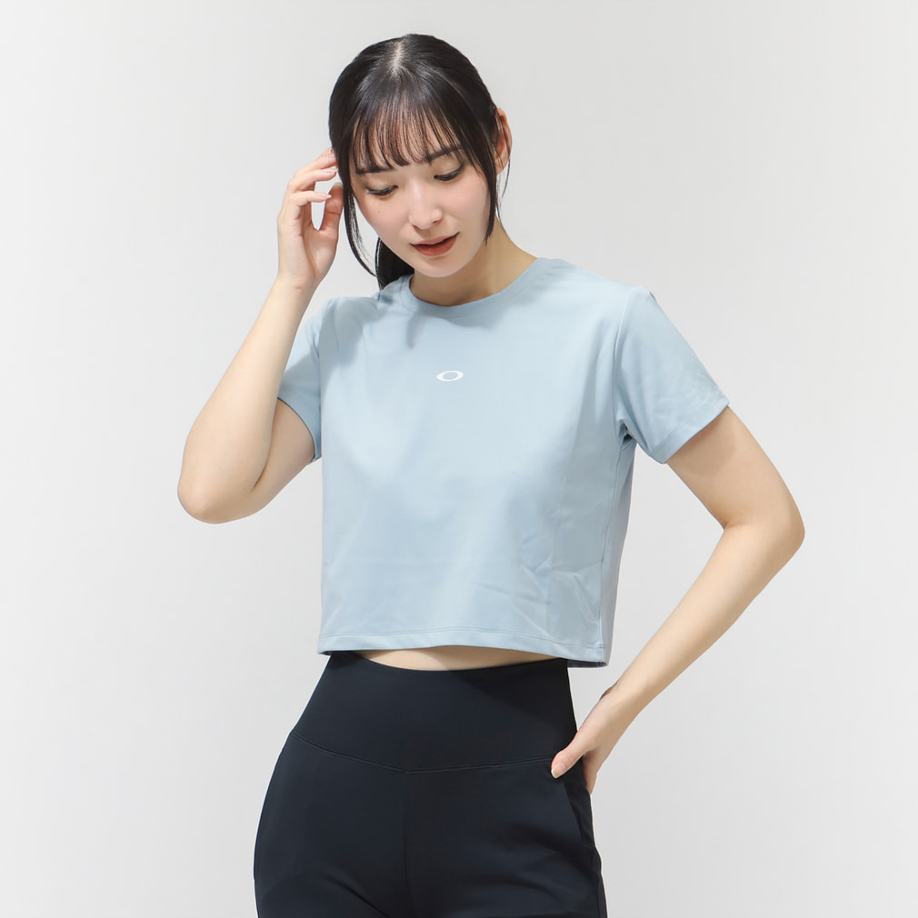 �I�[�N���[ ���f�B�[�X ���� �@�\ T�V���c RADIANT ESSENTIAL CROPPED TEE 11.0 FOA500942 �X�|�[�c�E�F�A OAKLEY