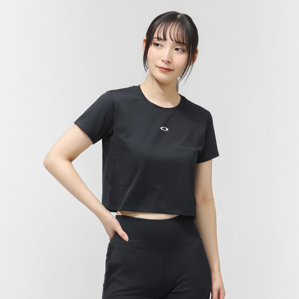 �I�[�N���[ ���f�B�[�X ���� �@�\ T�V���c RADIANT ESSENTIAL CROPPED TEE 11.0 FOA500942 �X�|�[�c�E�F�A OAKLEY
