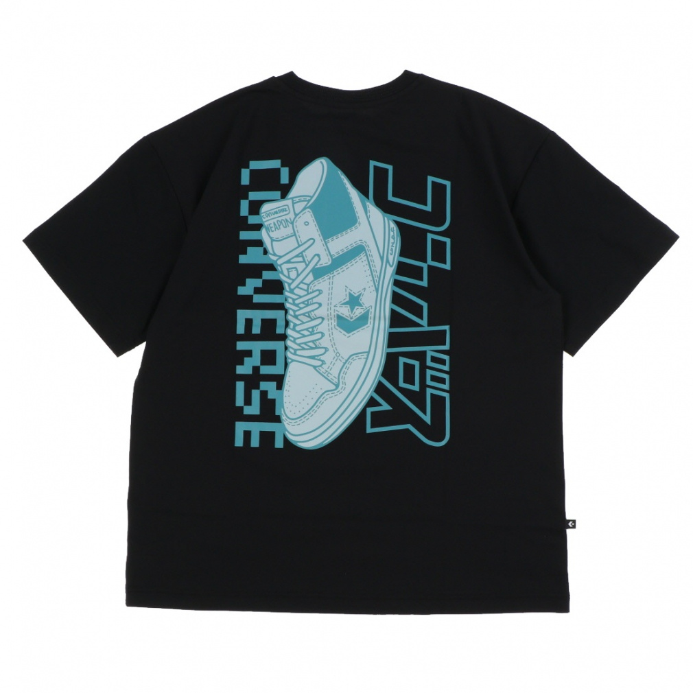 CV バックプリント カナロゴ TEE(ブラック-S)