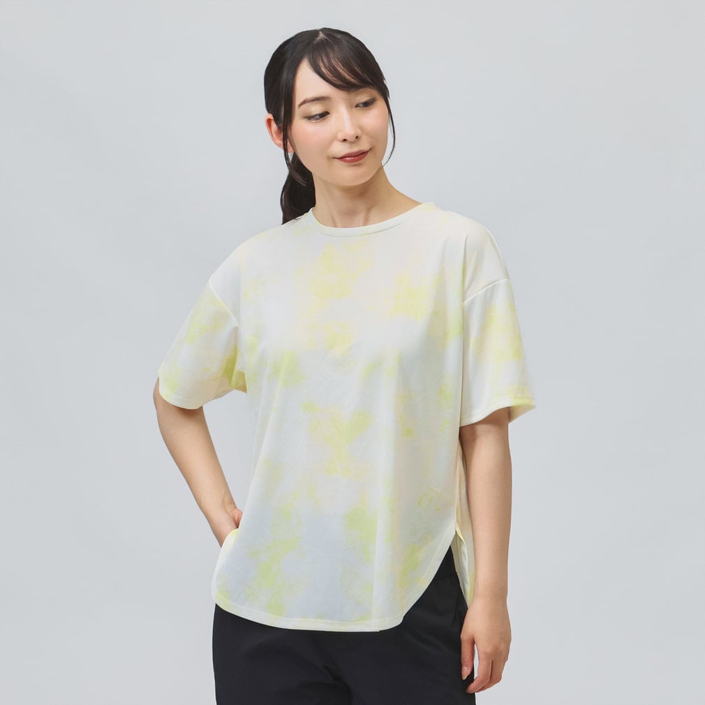 iCOOL 遮熱UV チュニックTシャツ(レモンイエロー-S)