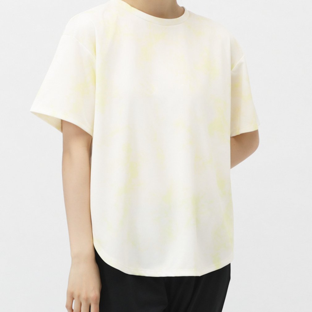 iCOOL 遮熱UV チュニックTシャツ(ペールイエロー-S　レディス)
