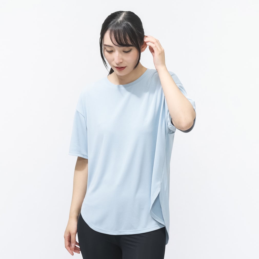 iCOOL 遮熱UV チュニックTシャツ(サックスブルー-S)