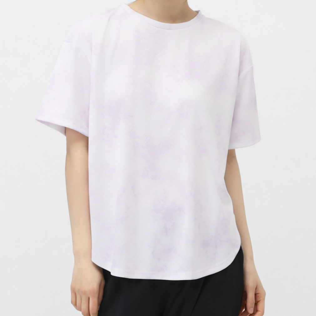 iCOOL 遮熱UV チュニックTシャツ(ライラック-S　レディス)