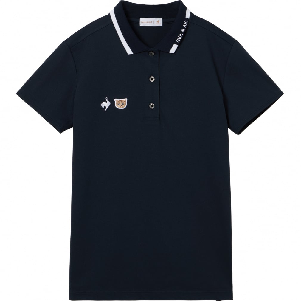 ポールアンドジョーコラボ ヘランカ半袖ポロシャツ(ネイビー-M)