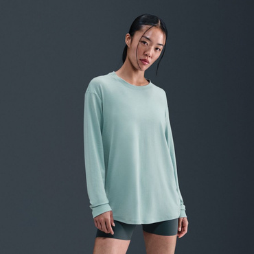 ウィメンズ ワン リラックスド DF L/S トップ(グレイシュブルー-M)