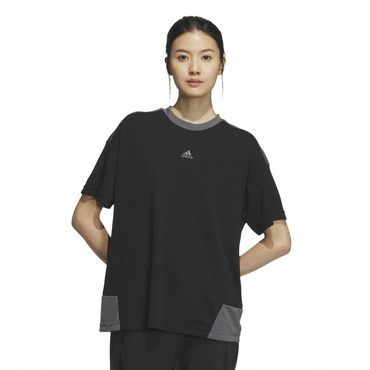 シーズナル スポーツウェア ルーズフィット カラーブロック 半袖Tシャツ