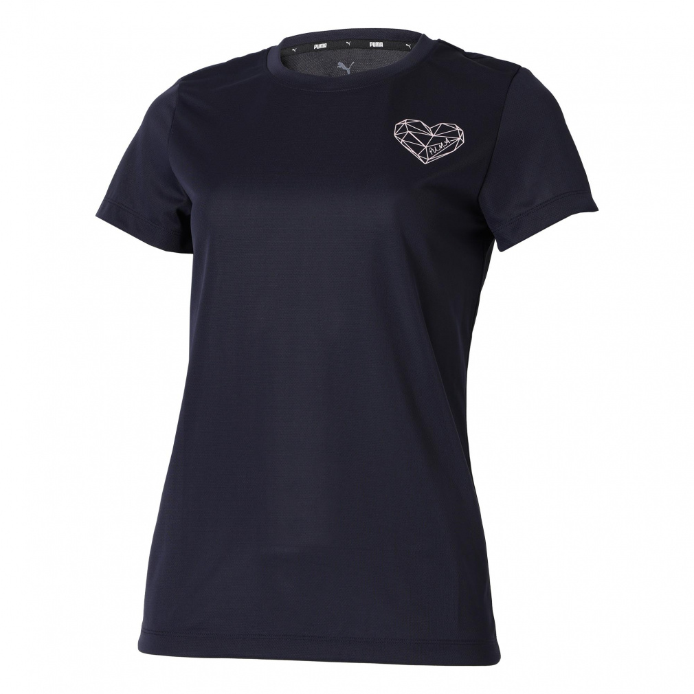 プーマ レディース 半袖 機能 Tシャツ ESS DBL FACE KNIT HEART LOGO T 689079 スポーツウェア アルペン・スポーツデポ限定 PUMA