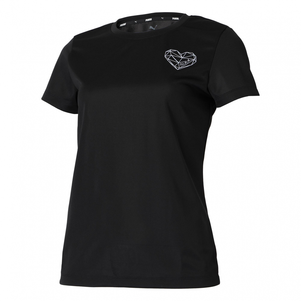 プーマ レディース 半袖 機能 Tシャツ ESS DBL FACE KNIT HEART LOGO T 689079 スポーツウェア アルペン・スポーツデポ限定 PUMA