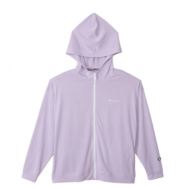 ZIP HOODED SHIRT(ライラック-M　レディス)