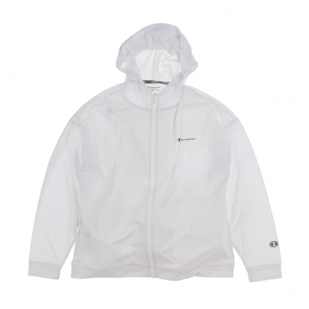 ZIP HOODED SHIRT(ホワイト-M　レディス)