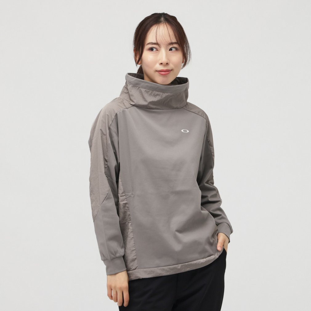 極美品★オークリー★中綿ジャケット★グレー★L オークリー レディース ニットジャケット RADIANT HYBRID STAND PULL