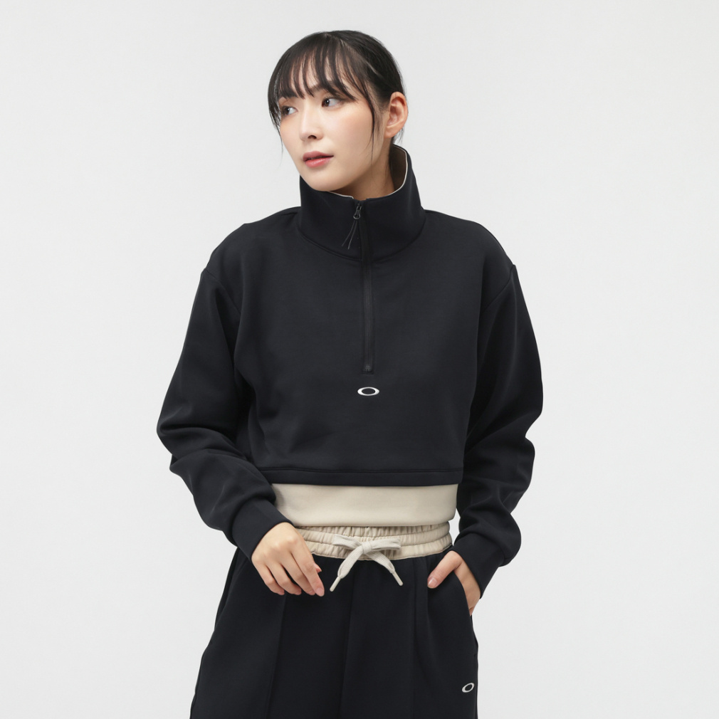 オークリー レディース ニットジャケット RADIANT PEACH FLEECE CROPED