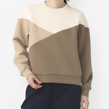 ストレッチニットクルーネック