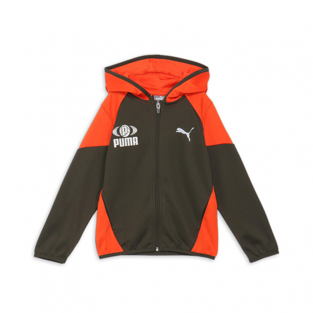 プーマ ジュニア キッズ 子供 長袖 ジャージ ジャケット ACTIVE SPORTS ポリ フルジップフーデッドジャケット 684016 パーカー スポーツウェア PUMA