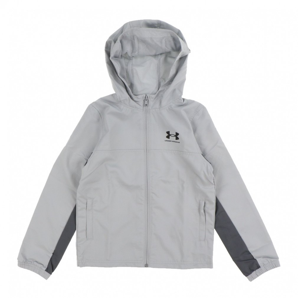 under-armour UAライバル ウープン ジャケット グレー アンダーアーマー ジュニア キッズ 子供 ウインドジャケット UA