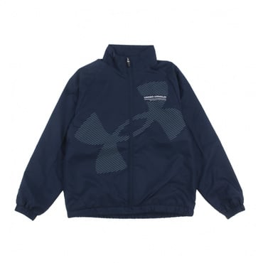 UAトリコット ラインド スーパービッグロゴ フルジップ ジャケット