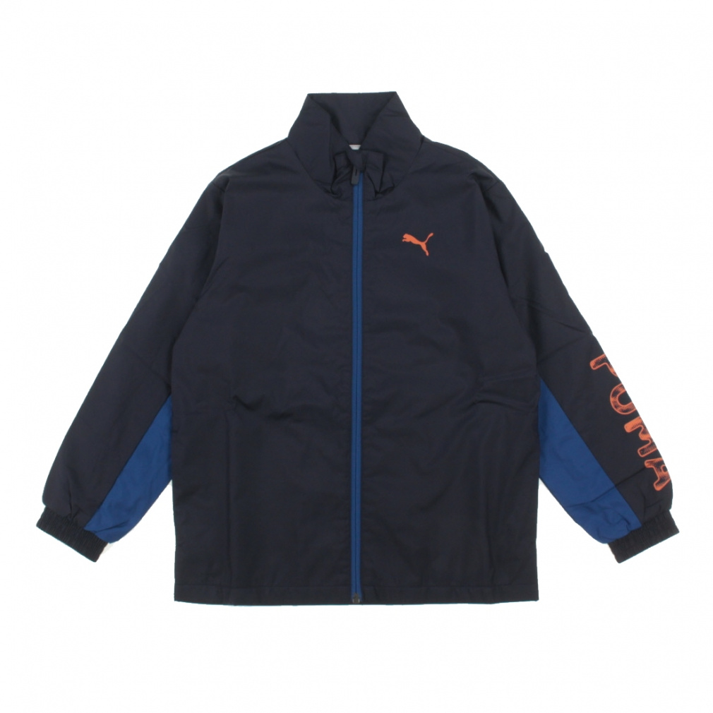 プーマ ジュニア キッズ 子供 ウインドジャケット ACTIVE SPORTS トリコット ライニング ウーブン JKT 689964 スポーツウェア PUMA