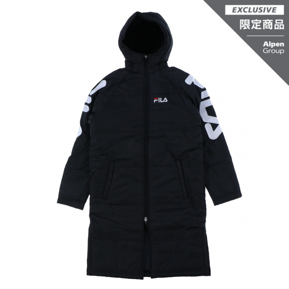 ジュニア裏ボアベンチコート(ブラック-130cm)