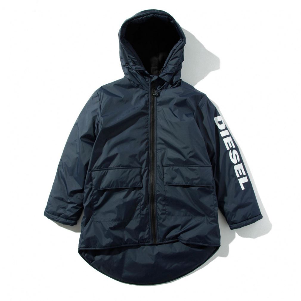 ディーゼル ジュニア キッズ 子供 中綿ジャケット フーディーコート ブルゾンジャケット 00J54M スポーツウェア パーカー : カーキ DIESEL 2309_apparelbundle