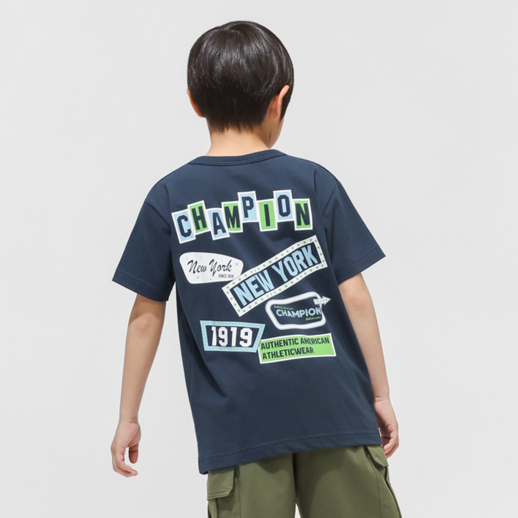 半袖シャツ SHORT SLEEVE T-SHIRT(ネイビー-120cm)