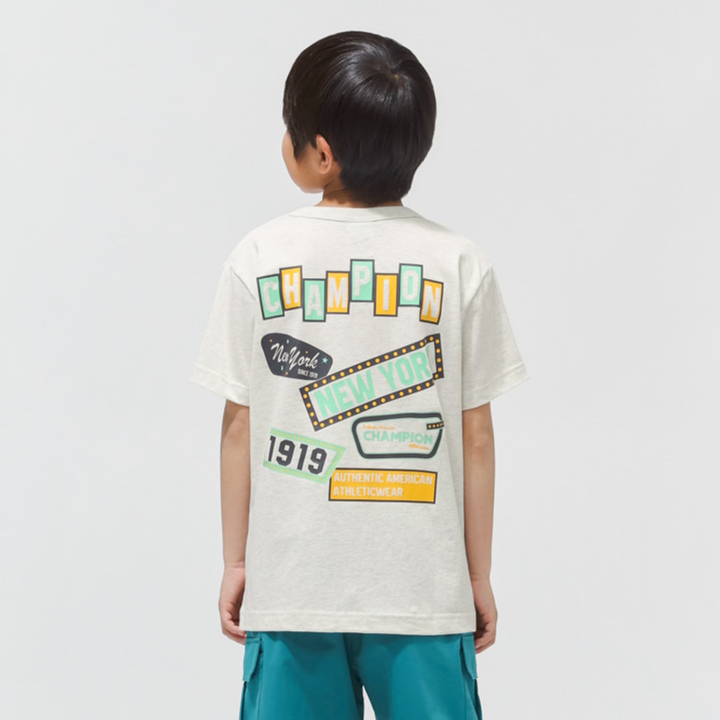 半袖シャツ SHORT SLEEVE T-SHIRT(アイボリー-120cm)