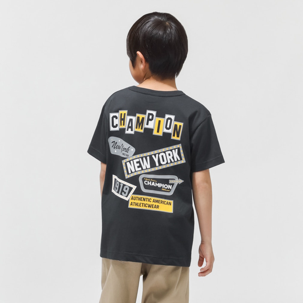 半袖シャツ SHORT SLEEVE T-SHIRT(ブラック-120cm)