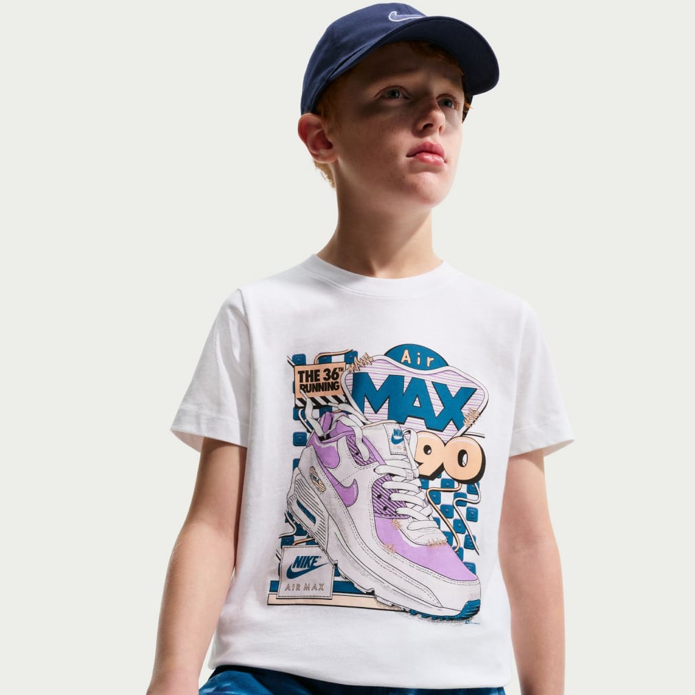 YTH NSW エア マックス 90 S/S Tシャツ(ホワイト-130cm)
