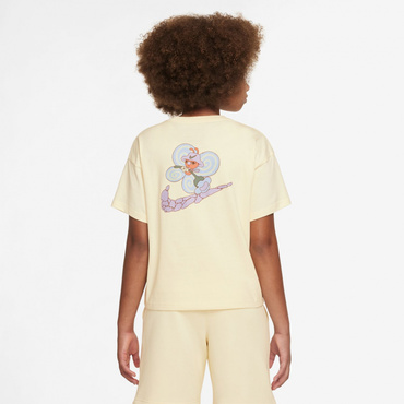 YTH ガールズ NSW シーズナル ストーリー S/S Tシャツ(ペールクリーム-130cm)