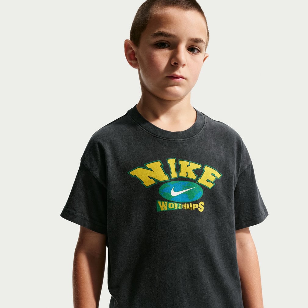 ナイキ ジュニア キッズ 子供 半袖 シャツ YTH NSW M90 レトロ CHAMPS
